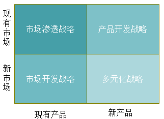 产品市场多元化矩阵