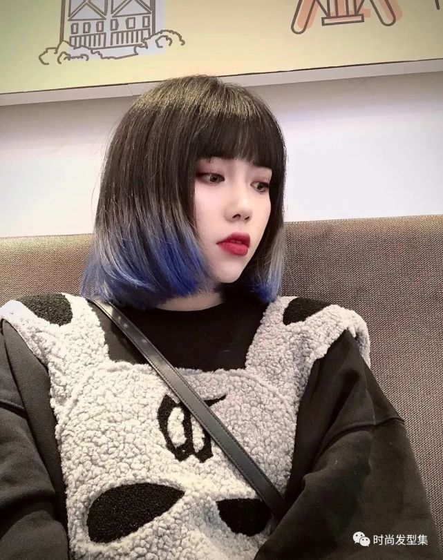 2021流行渐变染短发光芒四射呀