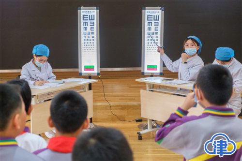 津云镜头南开区开展中小学生视力筛查