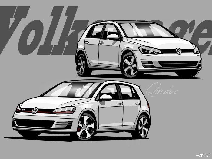 车圈快乐星球,那些年我画过的大众高尔夫漫画壁纸 - 高尔夫4图片动漫