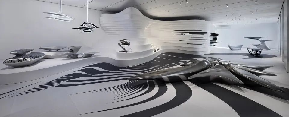 "我非常激动,能够在艺仓美术馆举办这一重要展览,宣传扎哈·哈迪德