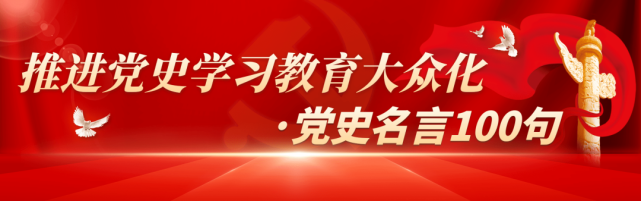 建党百年丨党史名言100句 45