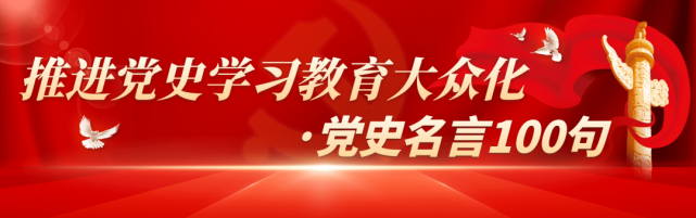 建党百年 党史名言100句 30