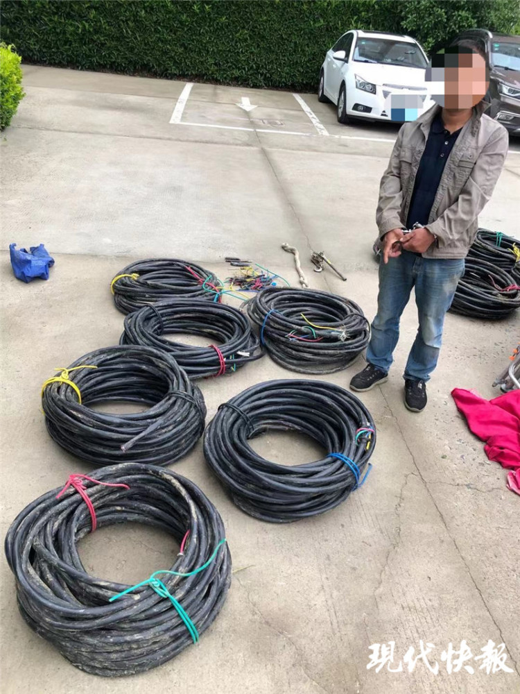 白天假装钓鱼踩点晚上盗窃雌雄大盗专偷电缆