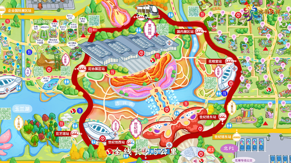 花博百事通|打卡花博园"大花核心区",怎么走才不累?