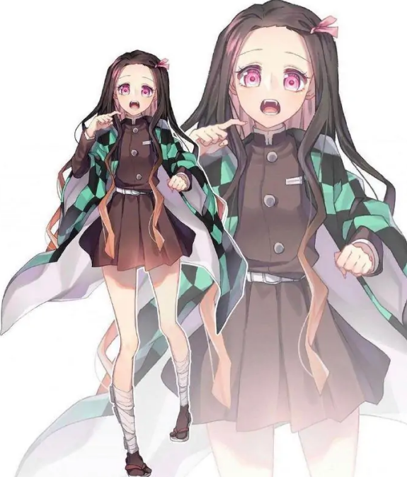 鬼灭之刃 主角团换装 我妻善逸尝试弥豆子服装 炭治郎不满 腾讯新闻