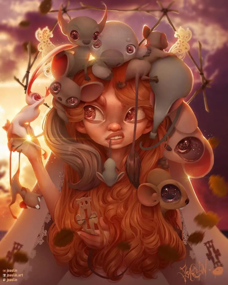 插画师|欧式q萌插画,法国插画艺术家joaslin