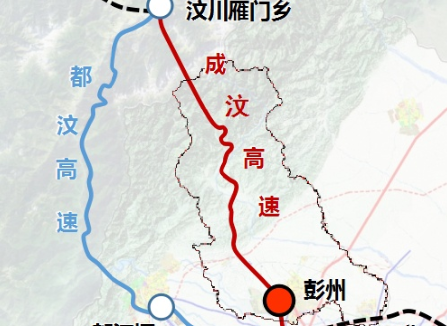 蓉昌高速汶川至彭州复线准备开工啦