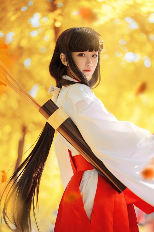 犬夜叉cos:终于找到一个心目中的桔梗范儿|犬夜叉|cosplay|桔梗_动漫