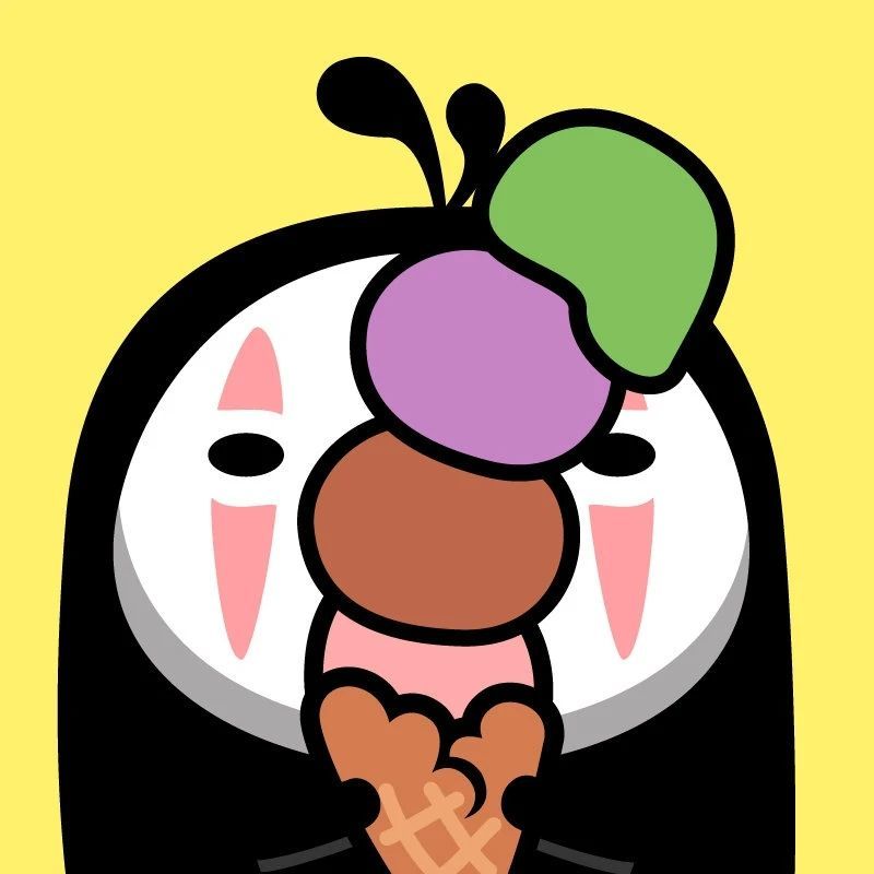 动漫头像可爱无脸男头像原来他也是一个吃货