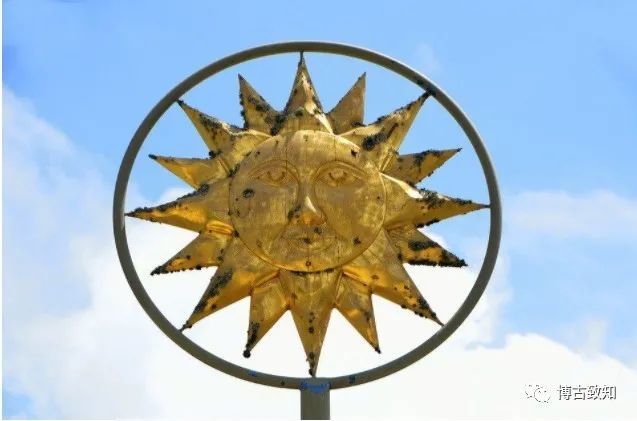 三星堆的方向盘铜太阳形器