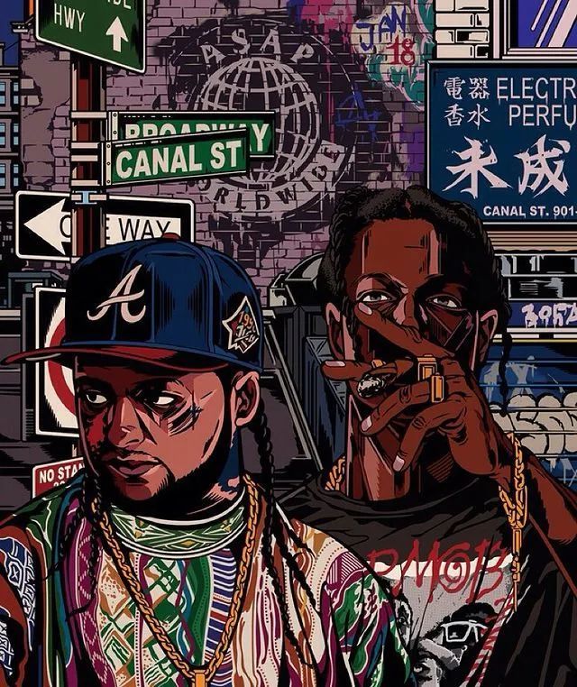 壁纸对aaprockycl等人的自画像进行趣味创作