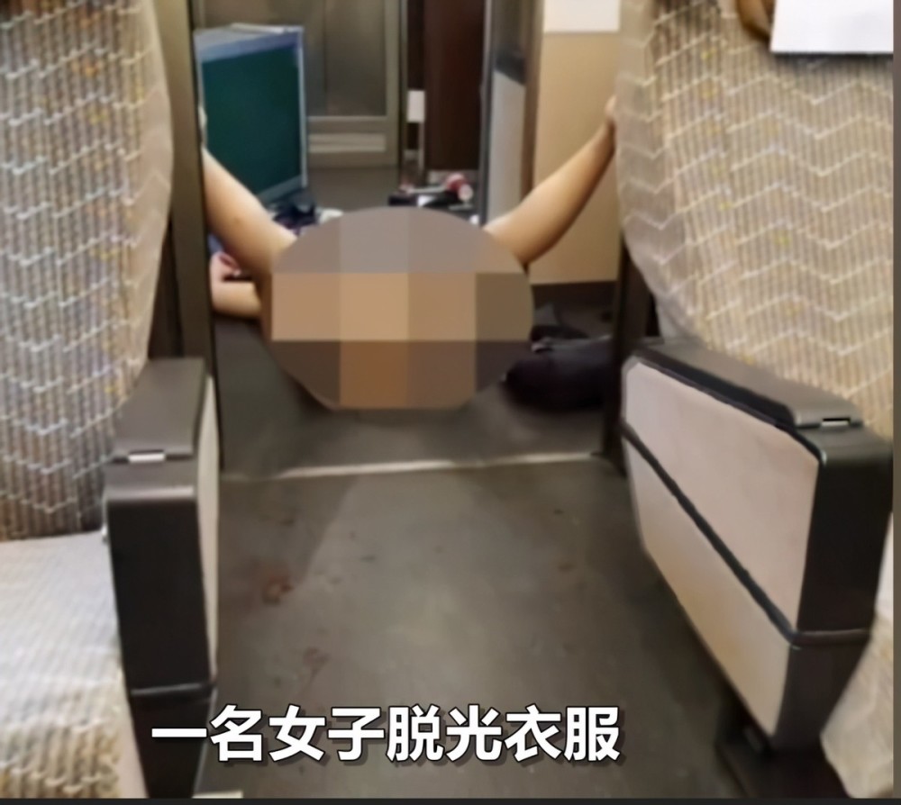 女子在高鐵上公然毆打列車長當眾脫掉衣服叉腿攔截過道其父有精神病史