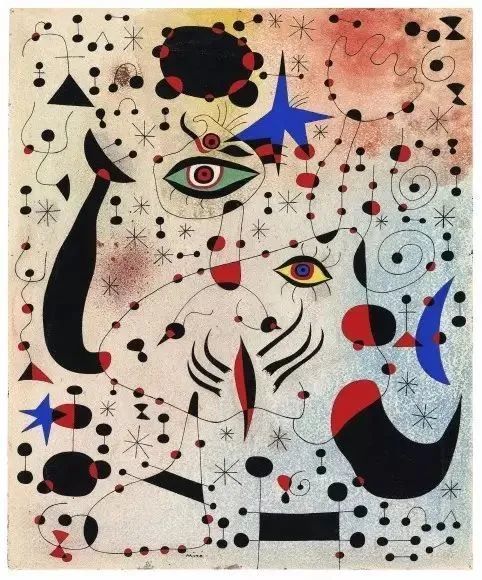 在这里,我们举两位二十世纪的大师为例,胡安·米罗(joan miró)和