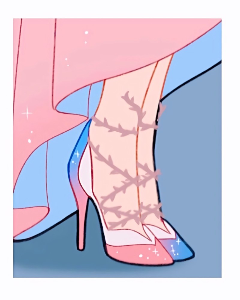 画师设计迪士尼公主舞鞋看到不同的鞋子你能分辨哪位公主吗