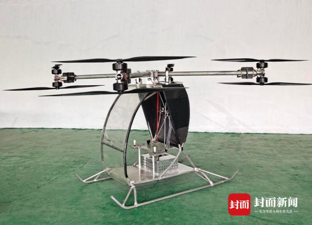 四川会理95后小伙自制可载人飞行器追飞机的少年造出了自己的飞机