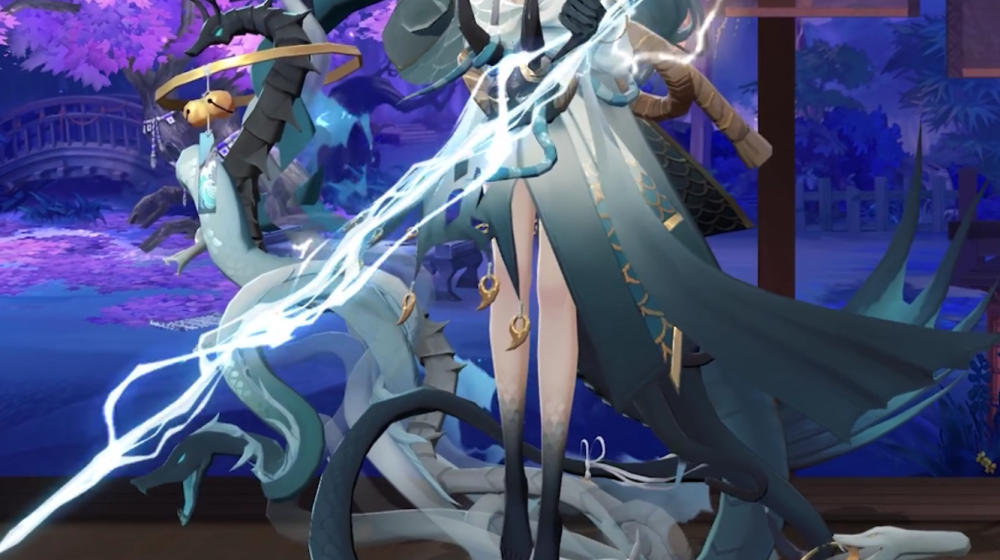 阴阳师:15万代币换ssr铃鹿御前新皮肤,蓝白冷色调皮肤,尾巴系有小铃铛