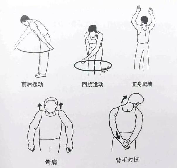 第二,以肩关节为中心的环转运动,以肩关节为中心前臂在空中做一个环转