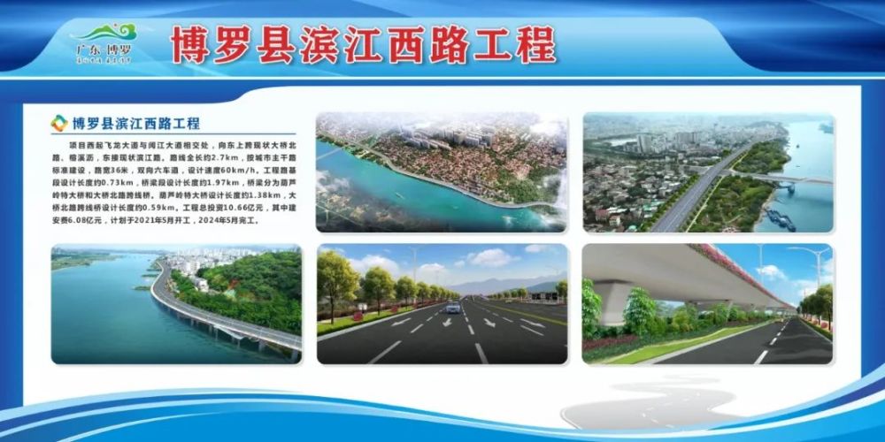 双向6车道总投资10亿多元博罗滨江西路动工了