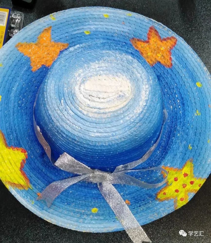 创意之夏手绘草帽diy一起帽美如花