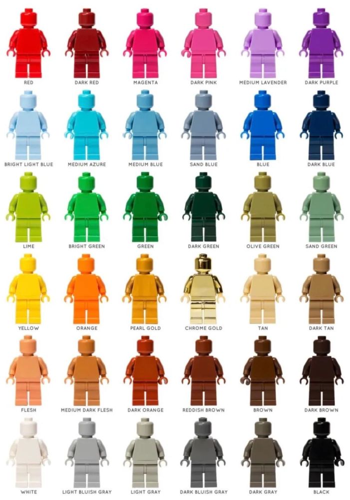 乐高40516素色人仔套装登场!