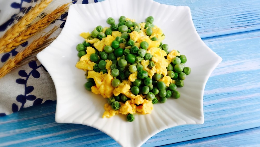 家常版豌豆炒鸡蛋营养美味制作简单
