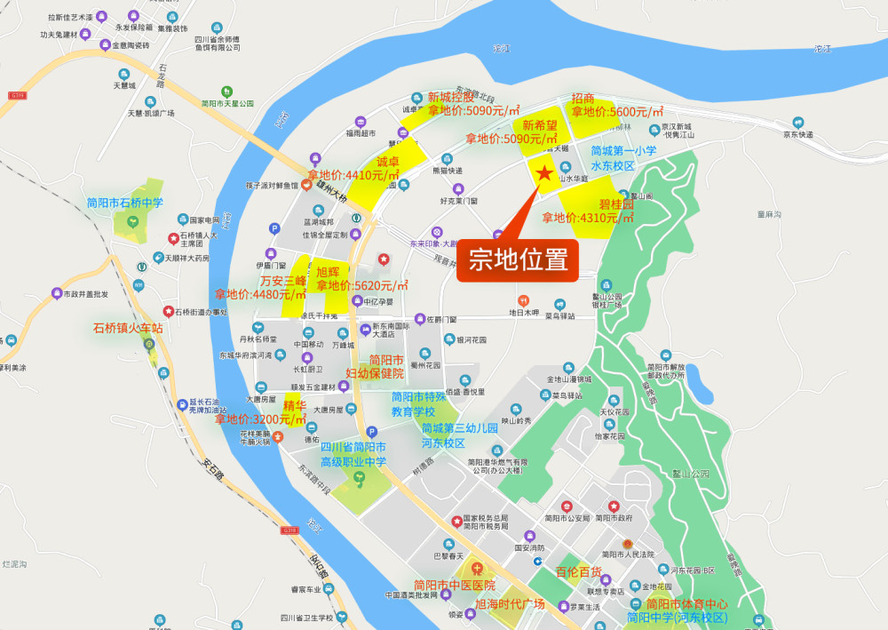 176亿超百轮竞拍东部新区纯宅地拍出招商刷新简阳楼面地价