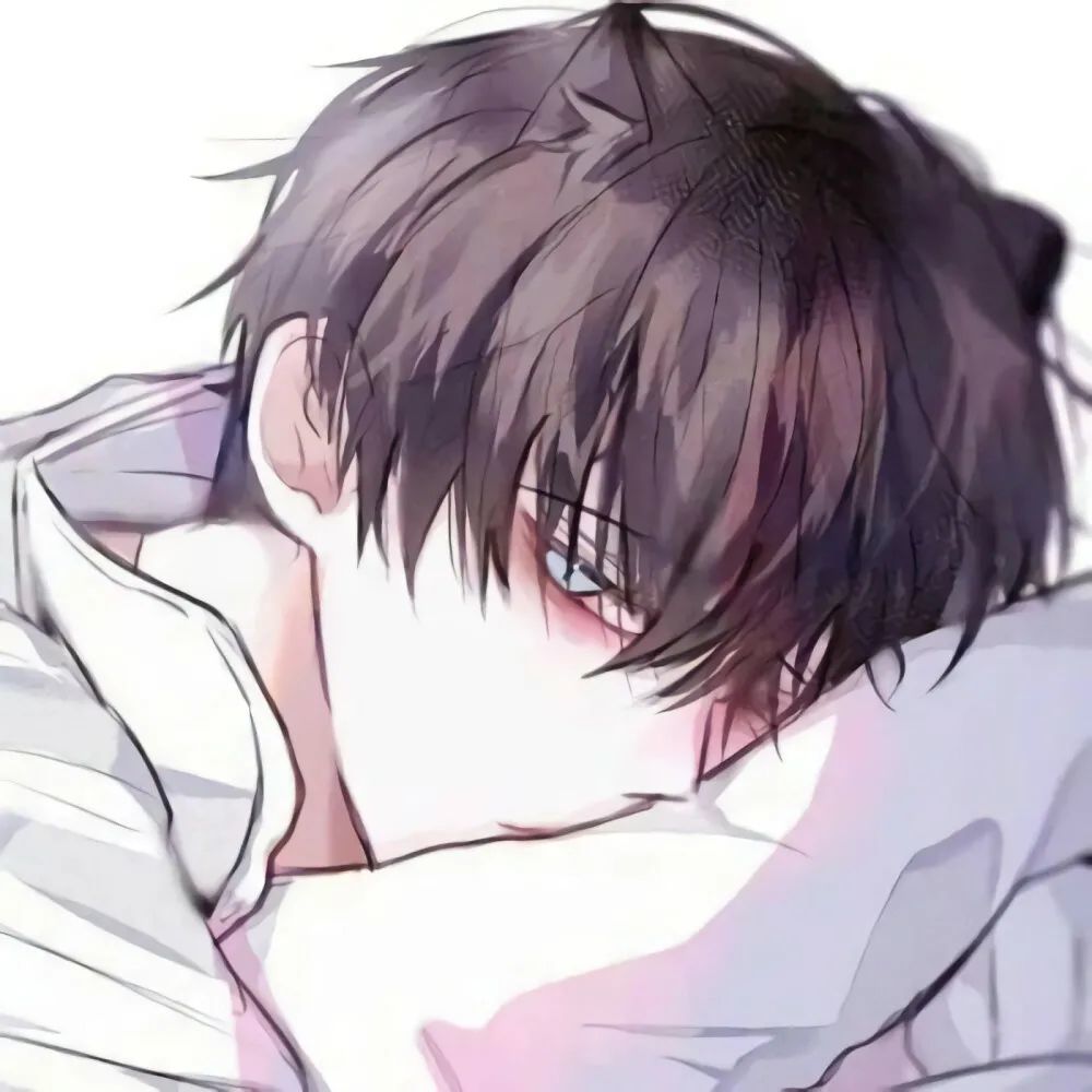 忧伤动漫男头因为你我的心脏总是忙个不停