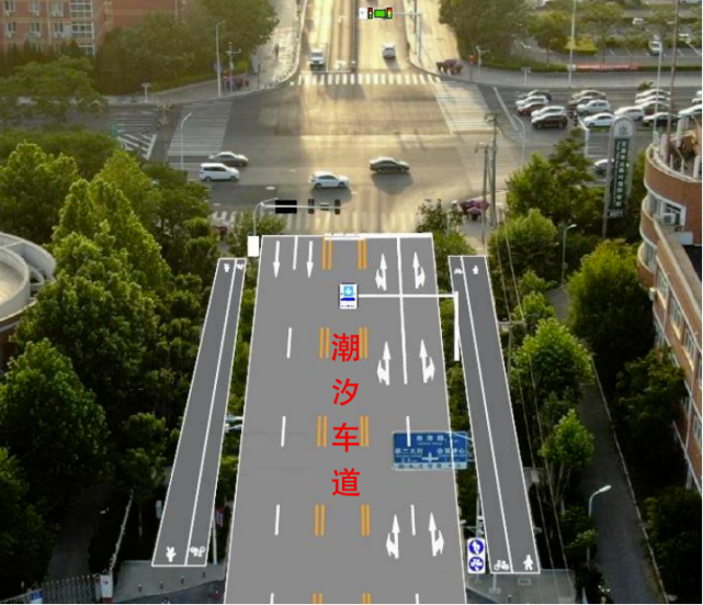 可变车道可变信号灯待行渠化滨城多个路口通行将有变