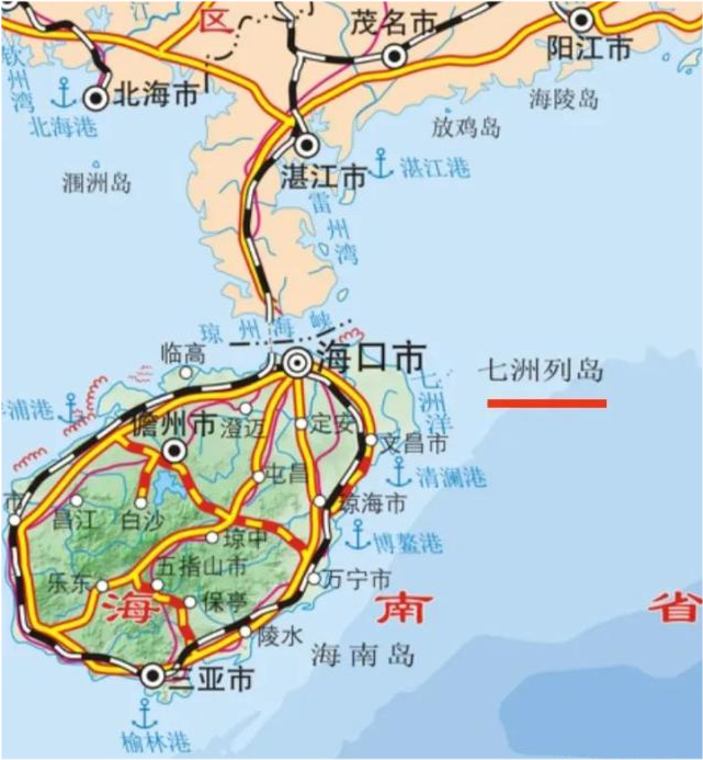 海南省七洲列島位置七洲列島位於海南省文昌市東部海域,與文昌市之間