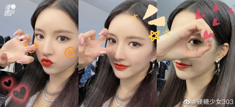 硬糖少女303用手势摆520表白粉丝哪个是你的最爱