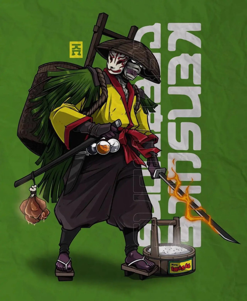 插画师系列第一千三百二十五篇kensuke韩国插画师机械龙猫