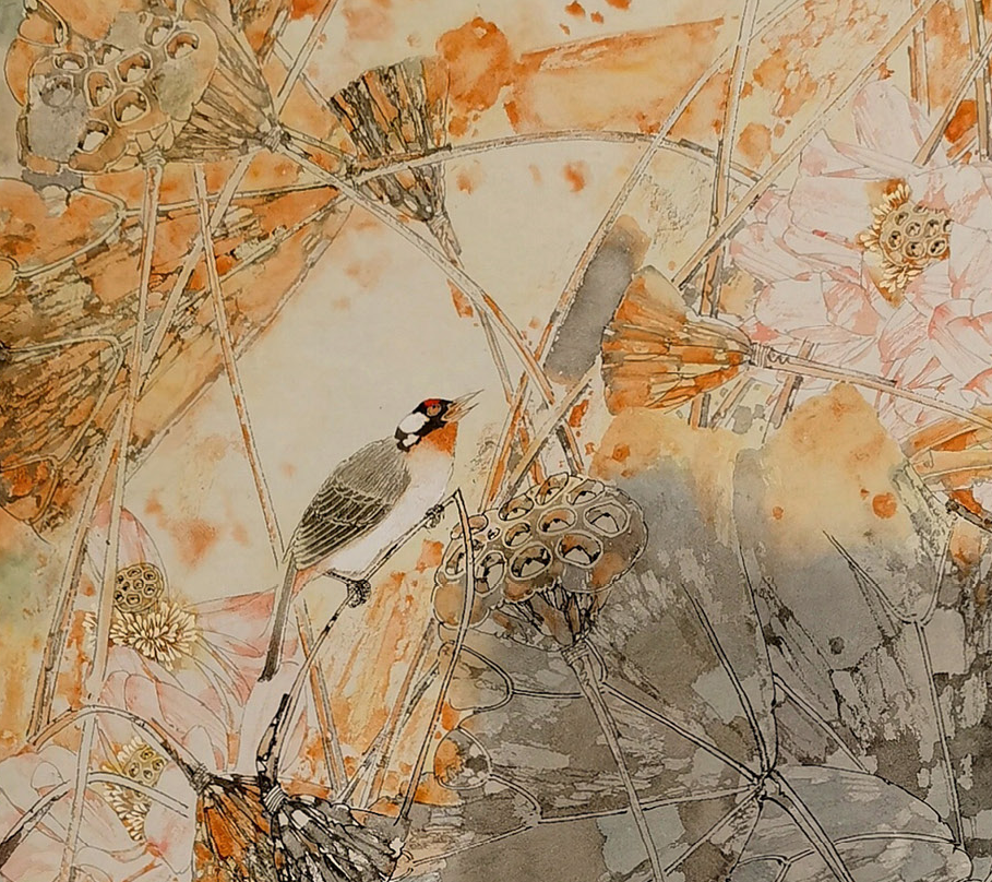 当代中国画名家卢东作品赏析_腾讯新闻