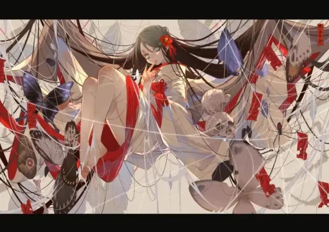 二次元壁纸鬼魅少女胆小勿进