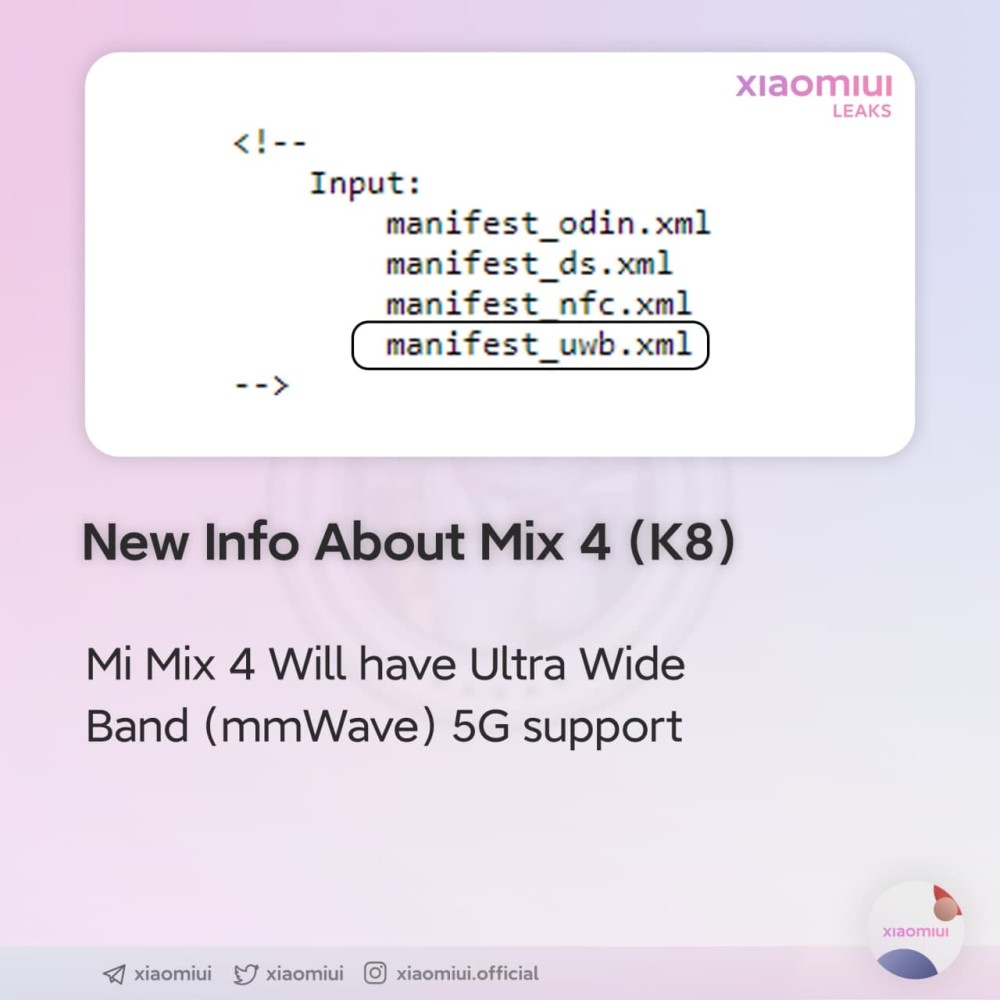 Miui代码曝光小米mix4新特性内嵌uwb芯片或支持隔空无线充电 腾讯新闻