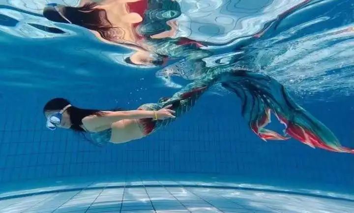 太美杭城各大游泳馆里频频出现美人鱼