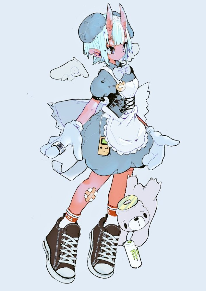 衣服设计大胆,配色和谐!可爱的人设!来自日本画师maymay_pic_腾讯新闻