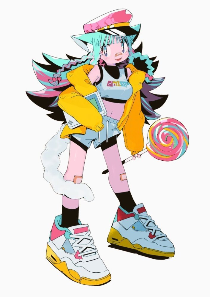 衣服设计大胆,配色和谐!可爱的人设!来自日本画师maymay_pic_腾讯新闻