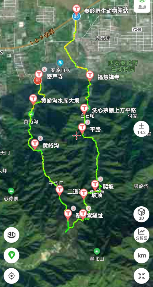 我便按捺不住了,趁周中人少时,又进了山,完成了徒步"白石峪—黄峪寺村