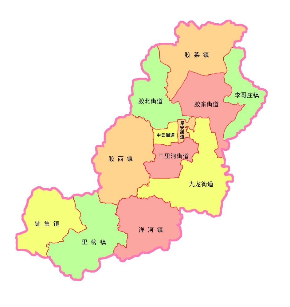 胶州地图胶州历史悠久,据三里河出土的文物显示,早在新石器时期,就有