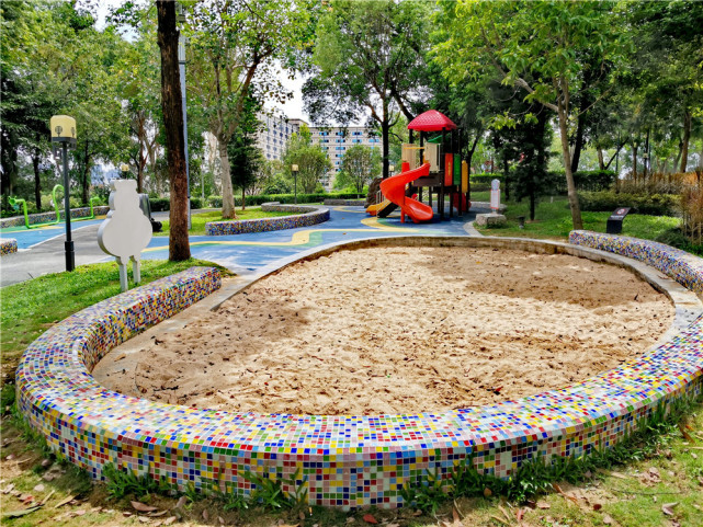 清湖文化公园之童趣园:小朋友的欢乐天地,除了滑梯还有沙堆