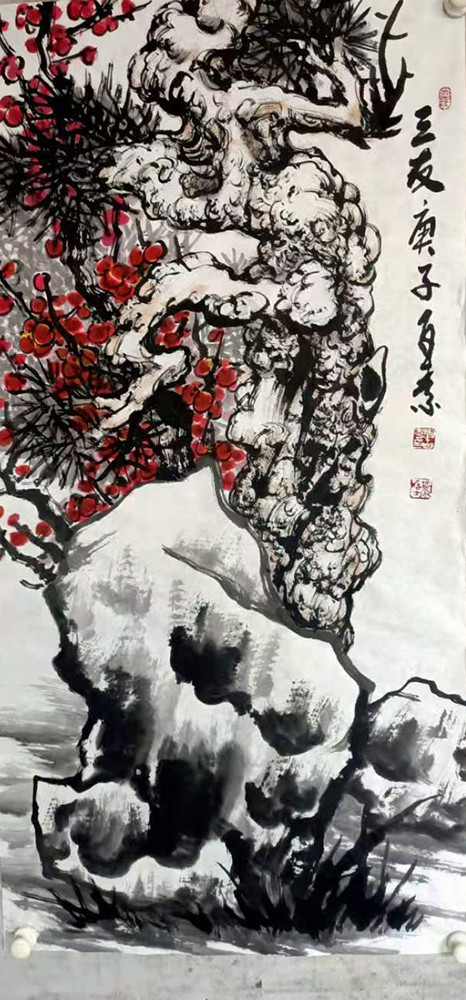 著名画家刘百素礼赞建党百年抒发家国情怀