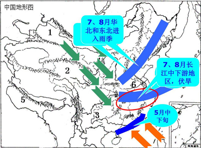 南海夏季風快了雲南喜雨有3天主雨帶長江以南梅雨要提前