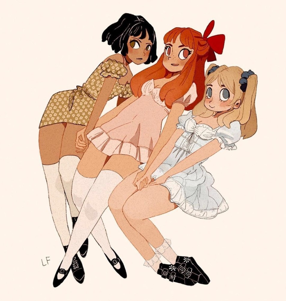 闺蜜合照画师libbyframe闺蜜团67676767