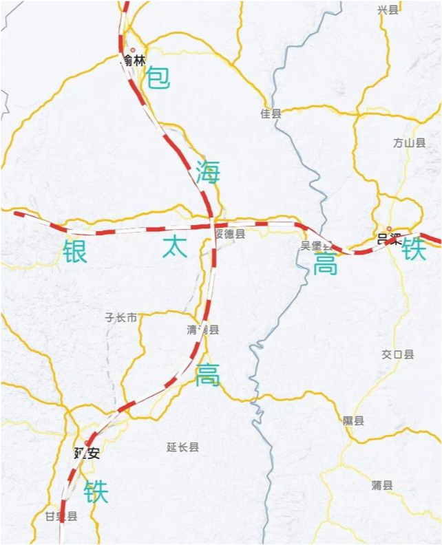陕北未来发展潜力最大的县绥德县拥有十字形高铁网络