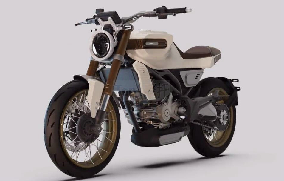 飞肯单摇臂复古 确定亮相北京摩展 网友:这不是胡斯瓦纳黑箭嘛