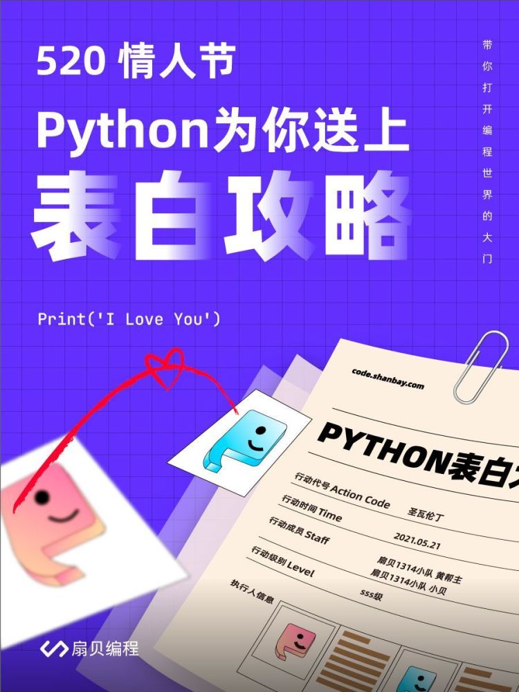 被票圈狂求的表白神器 又刷爆整个编程圈 Python让扇贝骄傲 腾讯新闻