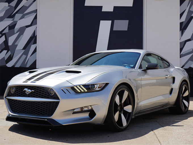 福特野马特别改装版实拍v8性能升级前脸酷似阿斯顿马丁dbs