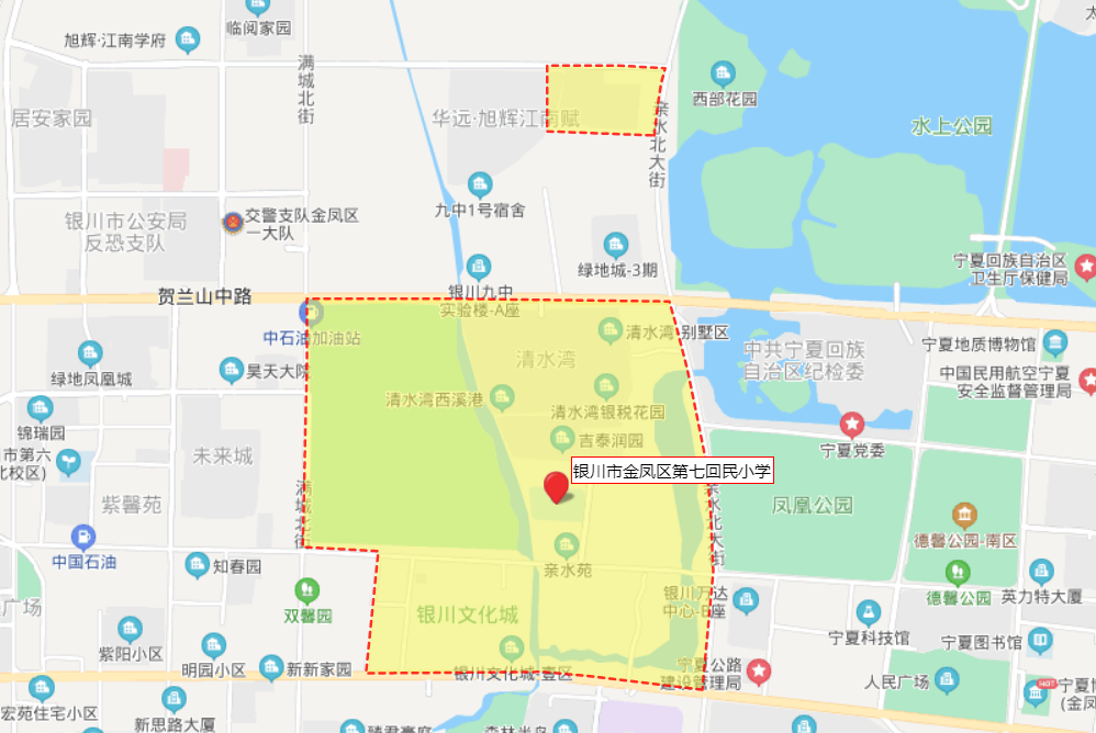 银川三区小学划片,图文详细版(2020)