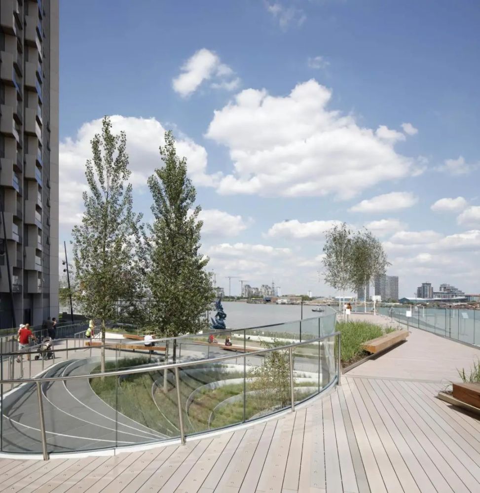 极简立体高线公园|英国格林威治半岛"潮汐"公园